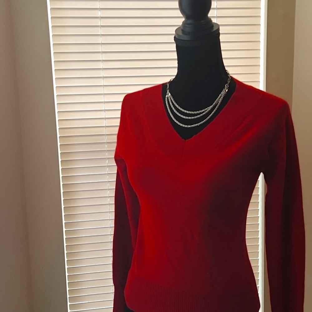 Red Long Sleeve Sweater
